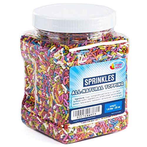 A Great Surprise Natural Sprinkles Rainbow Rainbow Sprinkles with No