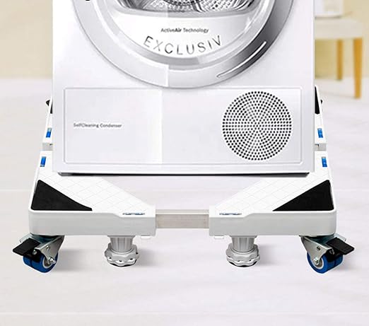 Amazon Hershii Hrs 洗濯機 冷蔵庫 置き台 大型家電 かさ上げ 台 ボタン式ロック キャスター 水平器 防振パッド 付き ドラム 昇降可能 伸縮式 コンテナ台車 ストッパー付 キャスター 対応寸法長さ50 70cmｘ 幅45 72cm ｘ 高さ11 14cm 8輪8足 耐荷重300kg Hershii