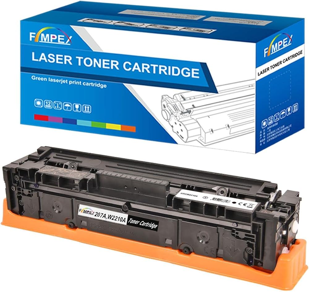 Fimpex Black Toner Cartridge 207A W2210A with Chip for HP M255dw M282nw M283fdw