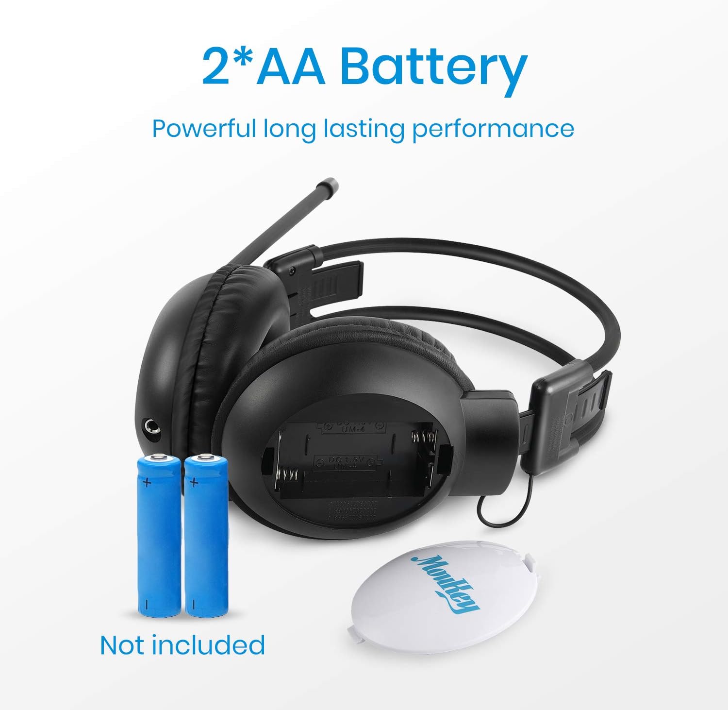 Moukey MHr1 Walkman Headphone Radio, Portable FM Stereo Headset Radio Operated by 2AA Battery, Automatic-up Search Radio Station, Hearing Protector Earmuff: Home Audio & Theater