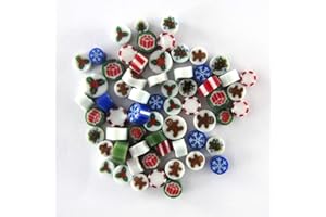 Assorted Holiday Murrine ASRT-HD3 Millefiori COE 90 Glacial Art Glass
