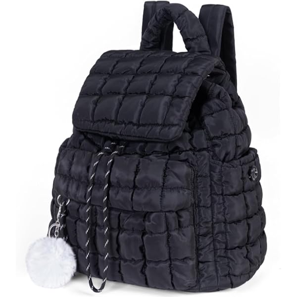 Amazon.com: GOKTOW Quilted Backpack for Women, Puffer Gym  display picture 3
