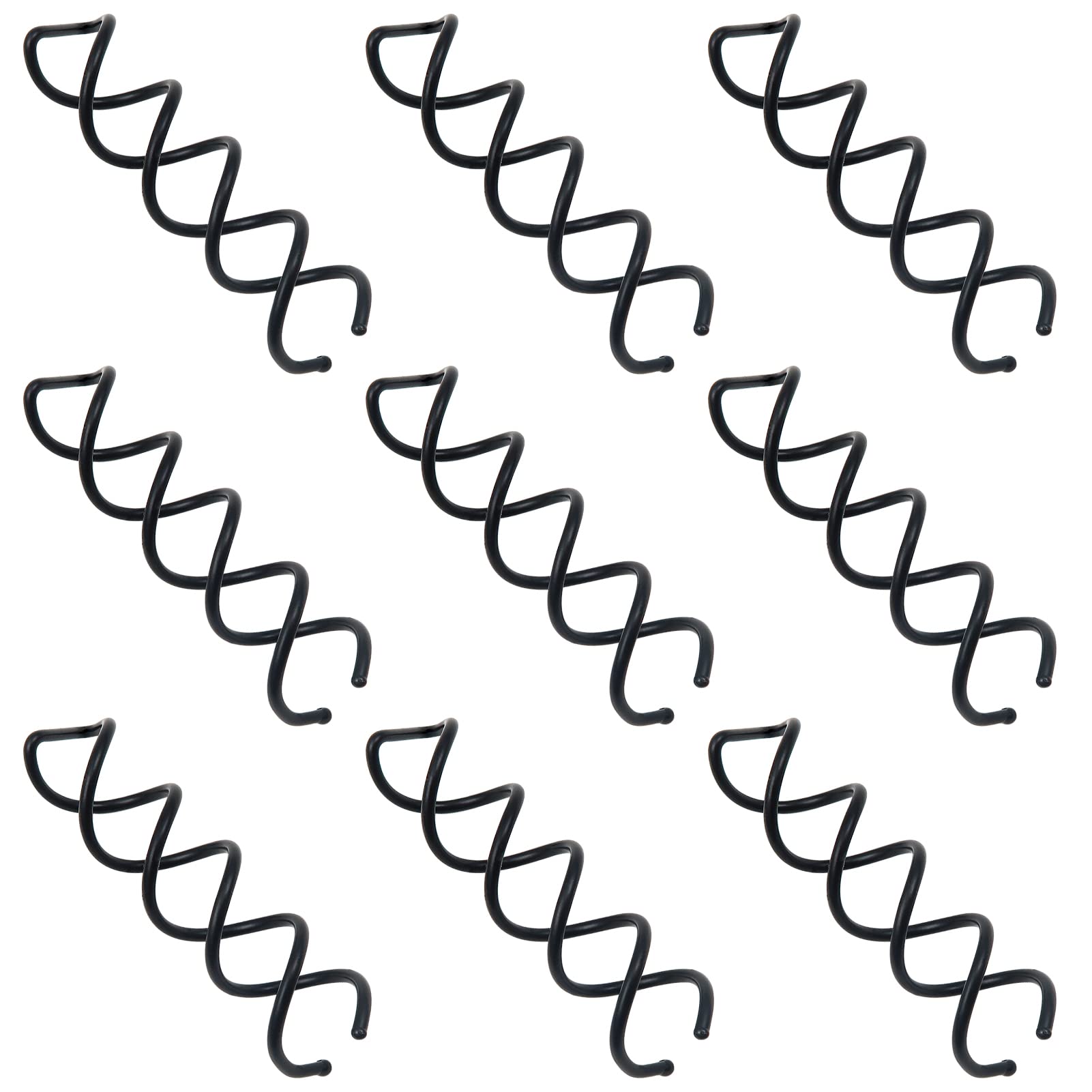 Photo 1 of TUUXI 10pcs Spiral Bobby Pins Black Spiral Hair Pins Hair Bun Maker No Scratched Round Clip Bun Twisted Accessories for Women