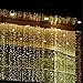 Curtain Icicle Lights, AGPtEK 3M X 3M 8 Modes Warm White Fairy String Lights for Christmas Wedding Home Garden Outdoor Window (300 LED)