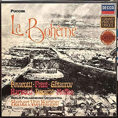 Giacomo Puccini Luciano Pavarotti Mirella Freni Nicolai Ghiaurov Elizabeth Harwood Rolando Panerai Gianni Maffeo Berliner Philharmoniker amazon ca