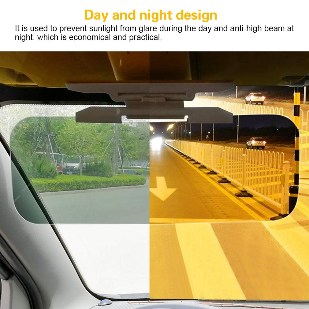 CAR-REP Auto Blendschutz Windschutzscheibe Sonnenblende Extender 2 in 1 für Tag- und Nachtgebrauch Schützt vor UV-Strahlung Scheinwerfer Heckklappen Reduziert die Augenbelastung