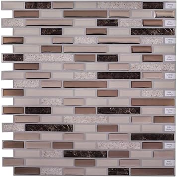 Amazon Com Peel And Stick Backsplash For Kitchen Bathroom