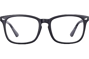 MAXJULI Blue Light Blocking Glasses,Computer Reading/Gaming/TV/Phones Glasses for Women Men(Matt Black)