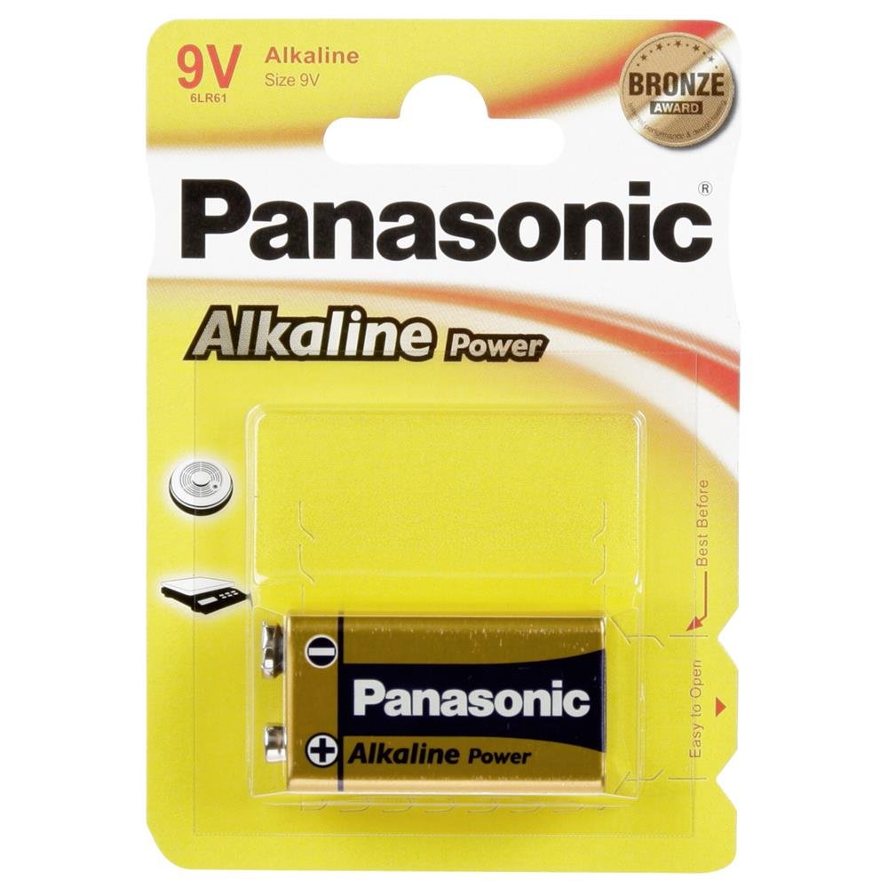 Panasonic Battery Alkaline Power 9V Block
