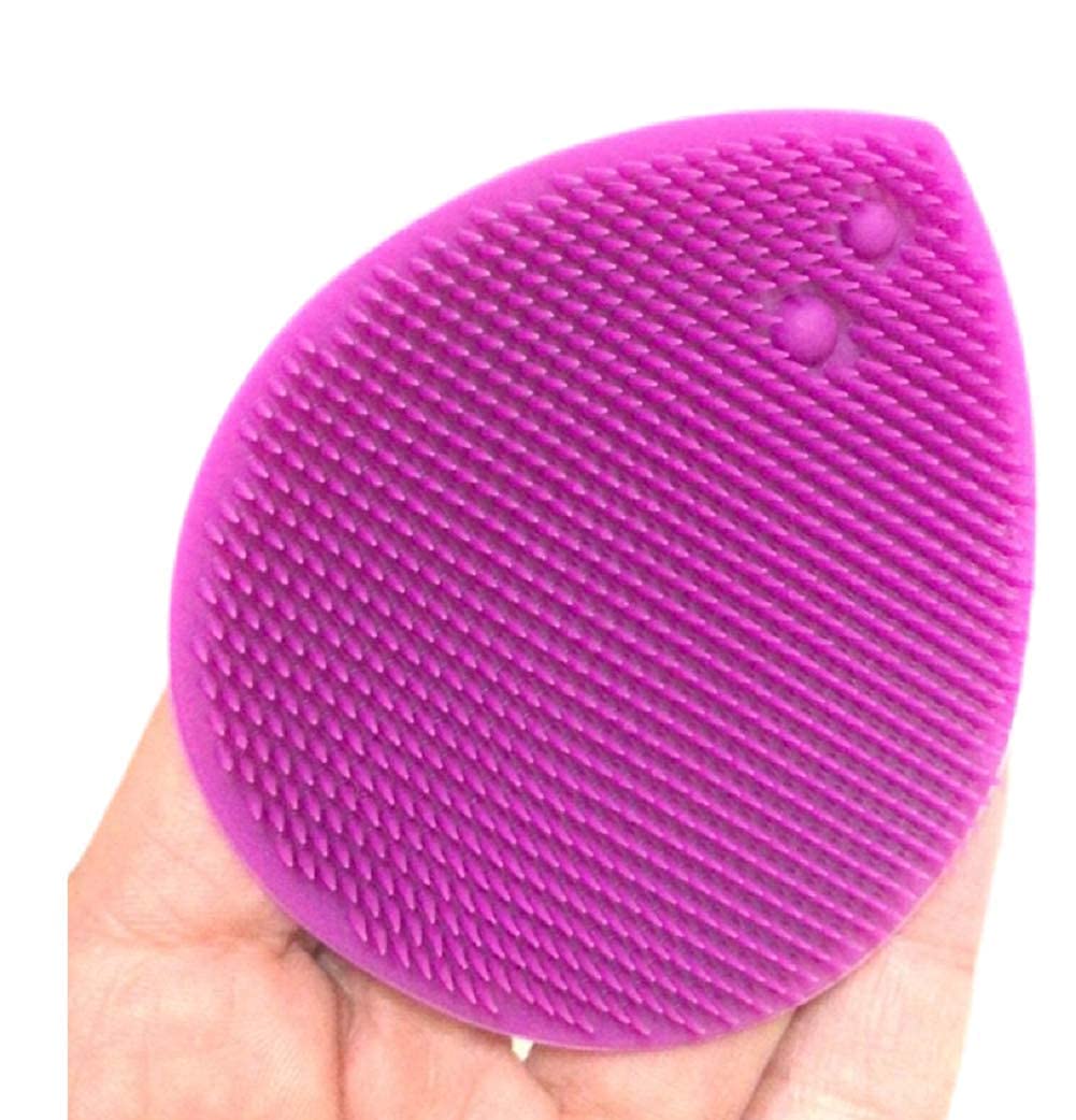 Super Soft Silicone Face Cleanser and Massager Brush FBFL Manual Facial Cleansing Brush Handheld Mat Scrubber For Sensitive, Delicate, Dry Skin (Pack of 2): Beauty