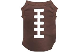 Petitebella Rugby Print Puppy Dog Shirt (Brown, XXX-Large)