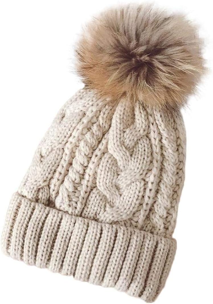 Berretto Invernale Uoo Cappello in aglia Con Sciarpe Da Sci Da