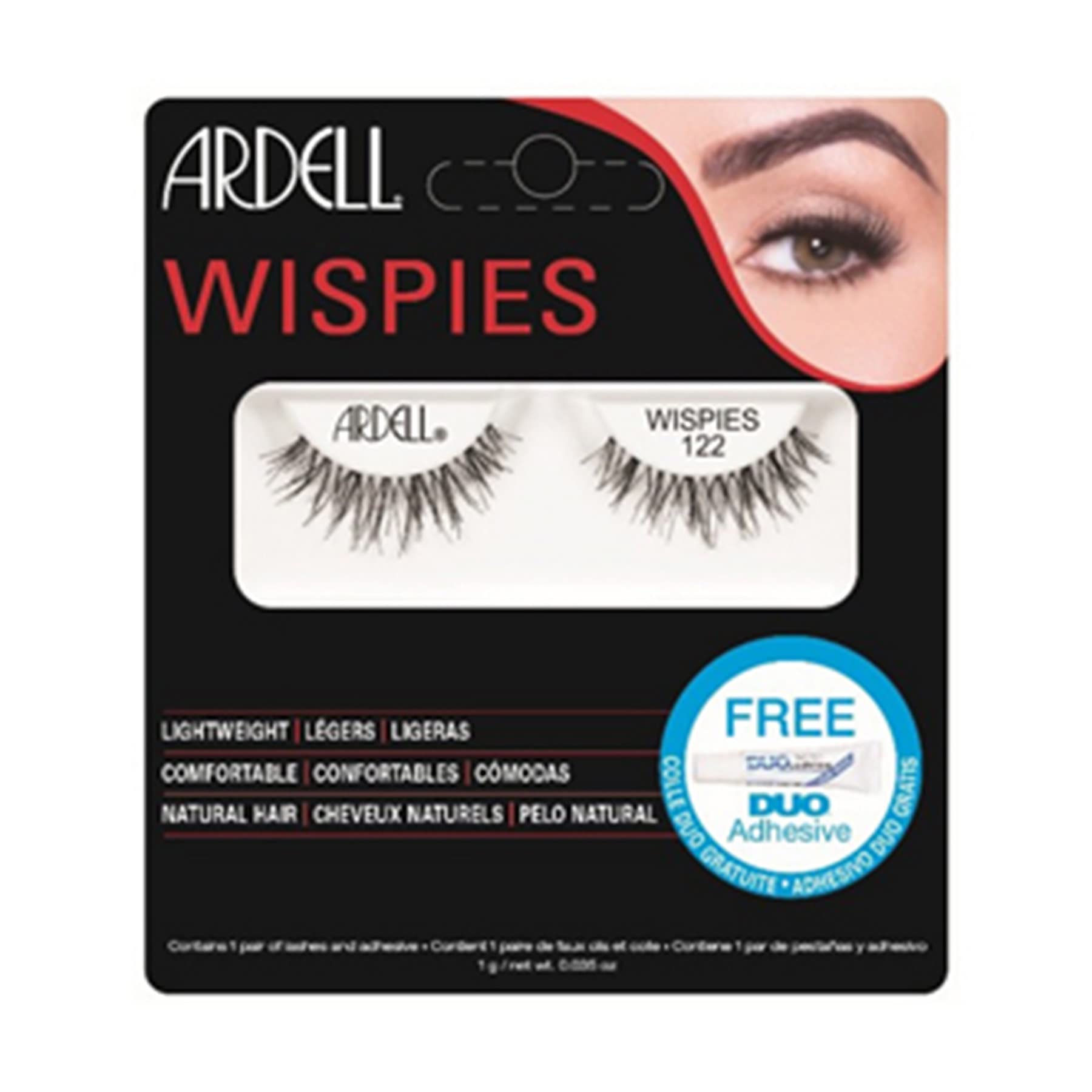 Ardell Lashes Wispies 122 with Free DUO Glue