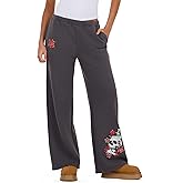 Forever 21 Womens Wide Leg Jogger with Hidden Drawstring and Rhinestones