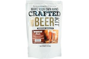 ABC Crafted Series Beer Making Kit | Beer Making Ingredients for Home Brewing | Yields 6 Gallons of Beer | (Wheat Beer)