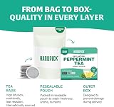 HANDPICK Peppermint Tea Bags 100 Count Non-GMO 100% Pure Minty Herbal view 7