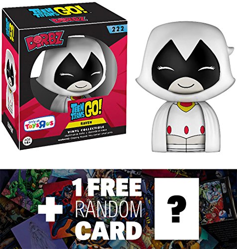 Raven (Toys "R" Us Exclusive): Funko Dorbz x Teen Titans Go Vinyl Figure + 1 FREE Official DC Trading Card Bundle (11812)
