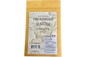 Dehydrated, Sourdough Starter, 2 X 10g Pkgs. (20g.) Strong & Healthy. Bake Bread quick and easy with a strong bacteria yeast,