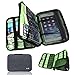 BUBM Universal Cable Organizer Electronics Accessories Case Various USB, Phone, Charge, Cable Organizer Travel Organizer – Double Layer – Black