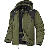 GEMYSE Men's Ski Jacket Winter Snow Coats Waterproof Snowboard Jacket Hooded insulated Windproof Parka With Multi-Pockets