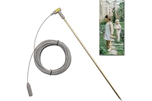 MOKIKUBA Grounding Rod with 40ft Wire, Connects Your Body to the Earth, Great to Use with Earthing Sheet, Grounding Mat, Pillowcase, Pad (Copper)