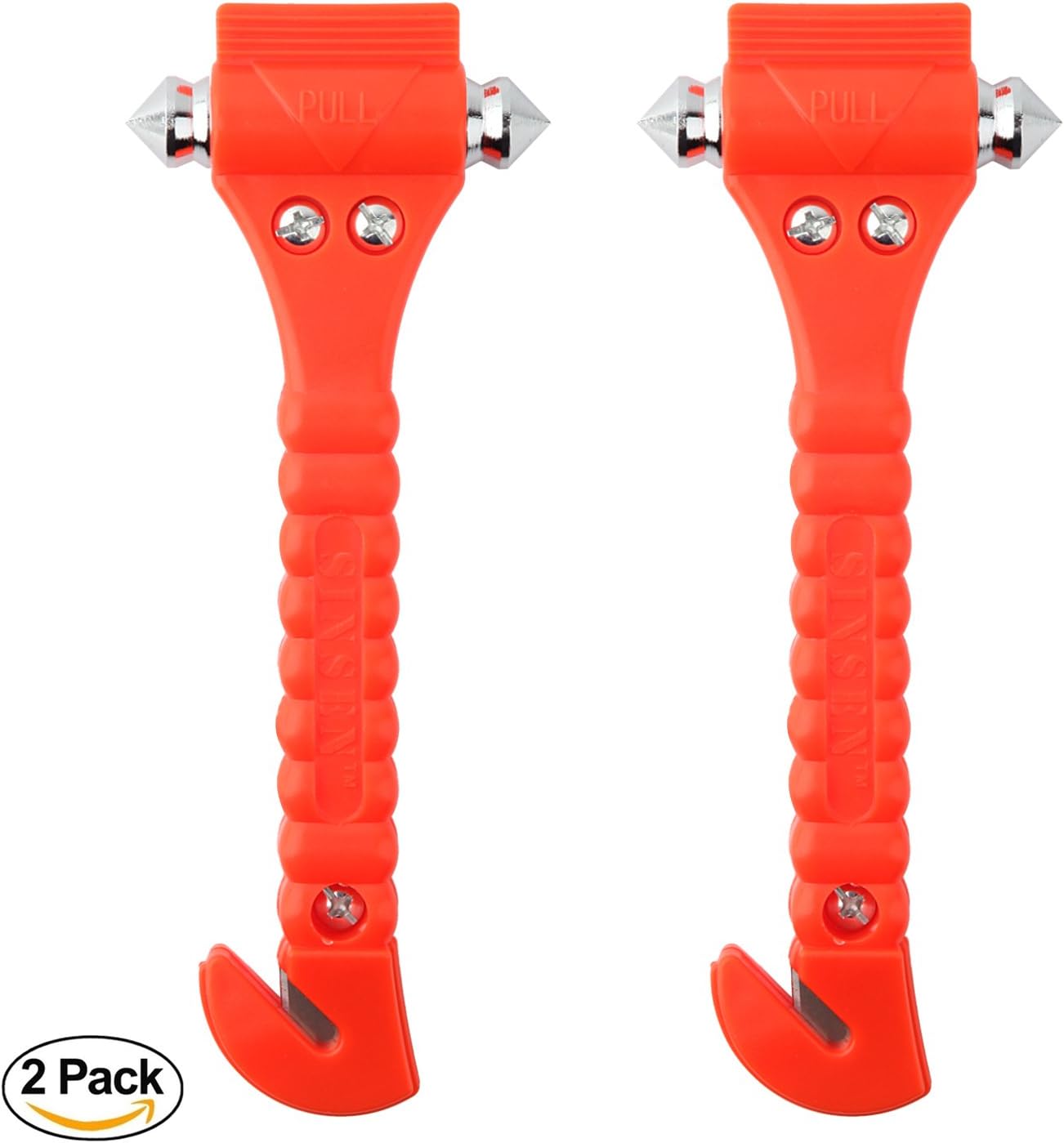 Car Safety Hammer Set of 2 Emergency Escape Tool Auto Car Window Glass Hammer Breaker and Seat Belt Cutter Escape 2-in-1 for Family Rescue & Auto Emergency Escape Tools (2 PCS): Automotive