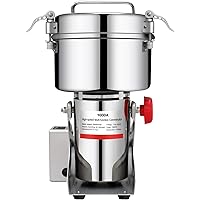 BI-DTOOL 1000g Electric Grain Mill Grinder 304 Stainless Steel Pulverizer Grinding Machine Commercial Corn Mill for…