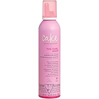 Cake Beauty Curl Mousse, The Curl Whip – Defining & Volumizing Hair Mousse– For Frizz Control & Added Hold – Vitamin E & Aloe