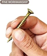 TOPYWMSP 4x16mm Wood Screws Flat Head Zinc Galvanized 100pcs view 7