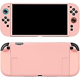 KimmiDirect Protective Case for Nintendo Switch 2, Silicone Switch 2 Case Protector Soft Protective Cover Travel Cases Full Protection Scratch-resistant & Fingerprint-resistant Slim Shell Cases, Pink