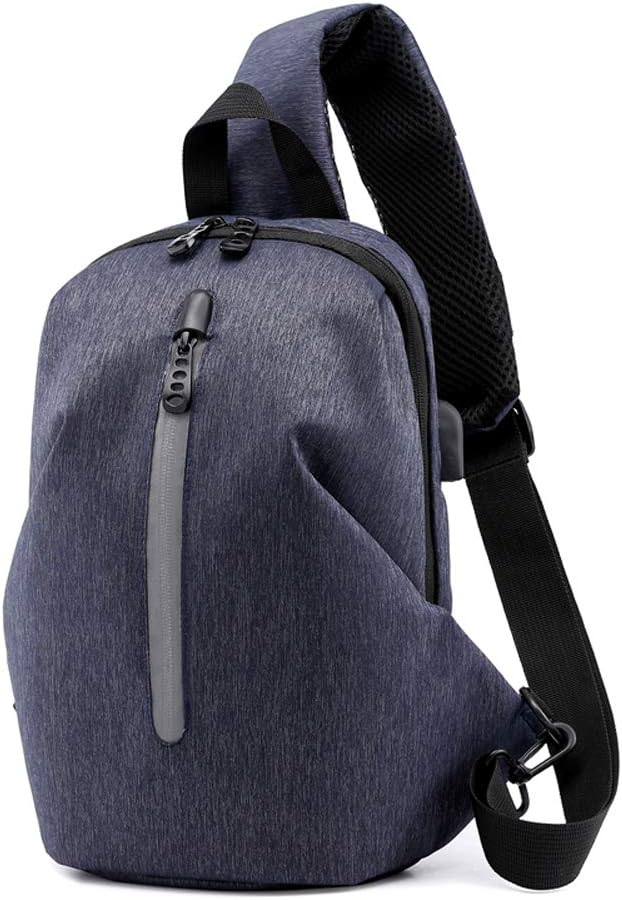 Sling Bag, Small Shoulder Backpack, Men Crossbody Chest Bag Cover Pack Rucksack Casual Lightweight for Travel Cycling Gym Commute