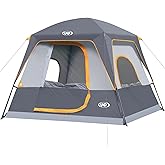 UNP 2/4/6/8 Person Tent, Portable Cabin Tent, Camping Tent 4-Person Easy Set Up, Waterproof with Top Rainfly for Outdoor Camping/Hiking