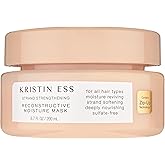 Kristin Ess Hydrating Deep Conditioner Protein Hair Mask - Shea Butter + Coconut Oil Hair Treatment for Dry Damaged Hair - Deep Conditioning, Strengthening, Softening, Anti-Frizz - Pear + Amber Scent
