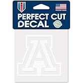 Wincraft NCAA Arizona Wildcats 4x4 Perfect Cut White Decal, One Size, Team Color