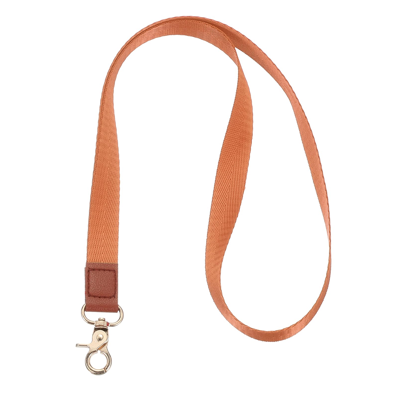 PATIKIL Key Lanyard, Modern Neck Lanyards Strap ID Badges Holder, Long Keychain Lanyard with Metal Clasp for Whistle Wallets Office Teacher Men Women,Brown