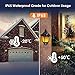 Solar Wall Light Outdoor, Greenclick Solar Wall Lantern PIR Motion Sensor Waterproof Solar Flame Lights for Pathway Patio Garden Yard Porch Stairways 2PCS