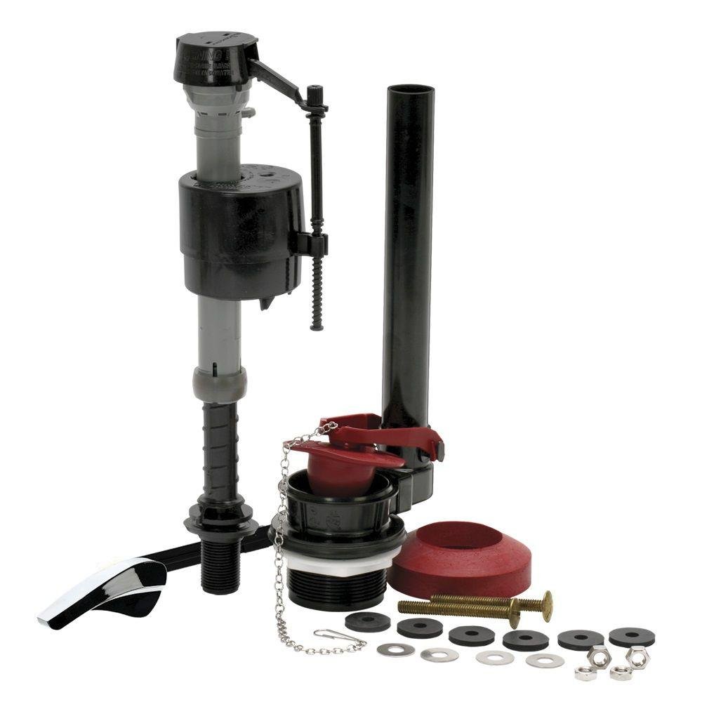 Photo 1 of Fluidmaster 400AKRP10 Universal, All In One, Complete Toilet Tank Repair Kit For 2-Inch Flush Valve Toilets