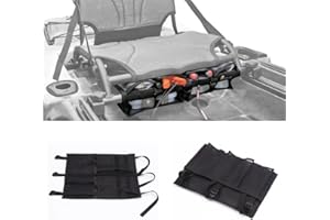 LIZHOUMIL Kayak Canoe Storage Bag, Kayak Canoe Dinghy Gear Accessories, Adjustable Buckle Strap Organizer, Storage Bag Under Kayak Seat for Water Sports Black