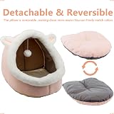 Dtopsun Rabbit Shaped Cat Bed Indoor with Anti-Slip Bottom Small Dog Cave view 5