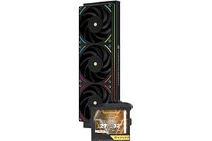 Thermalright Mjolnir Vision 360 UB PRO ARGB Black CPU Liquid Cooler with TL-UB36 PWM Fan for 2150RPM-Inline,3.5in LCD Screen 