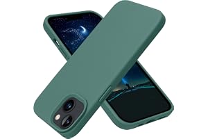 OTOFLY Designed for iPhone 13 Case, Silicone Shockproof Slim Thin Phone Case for iPhone 13 6.1 inch Midnight Green
