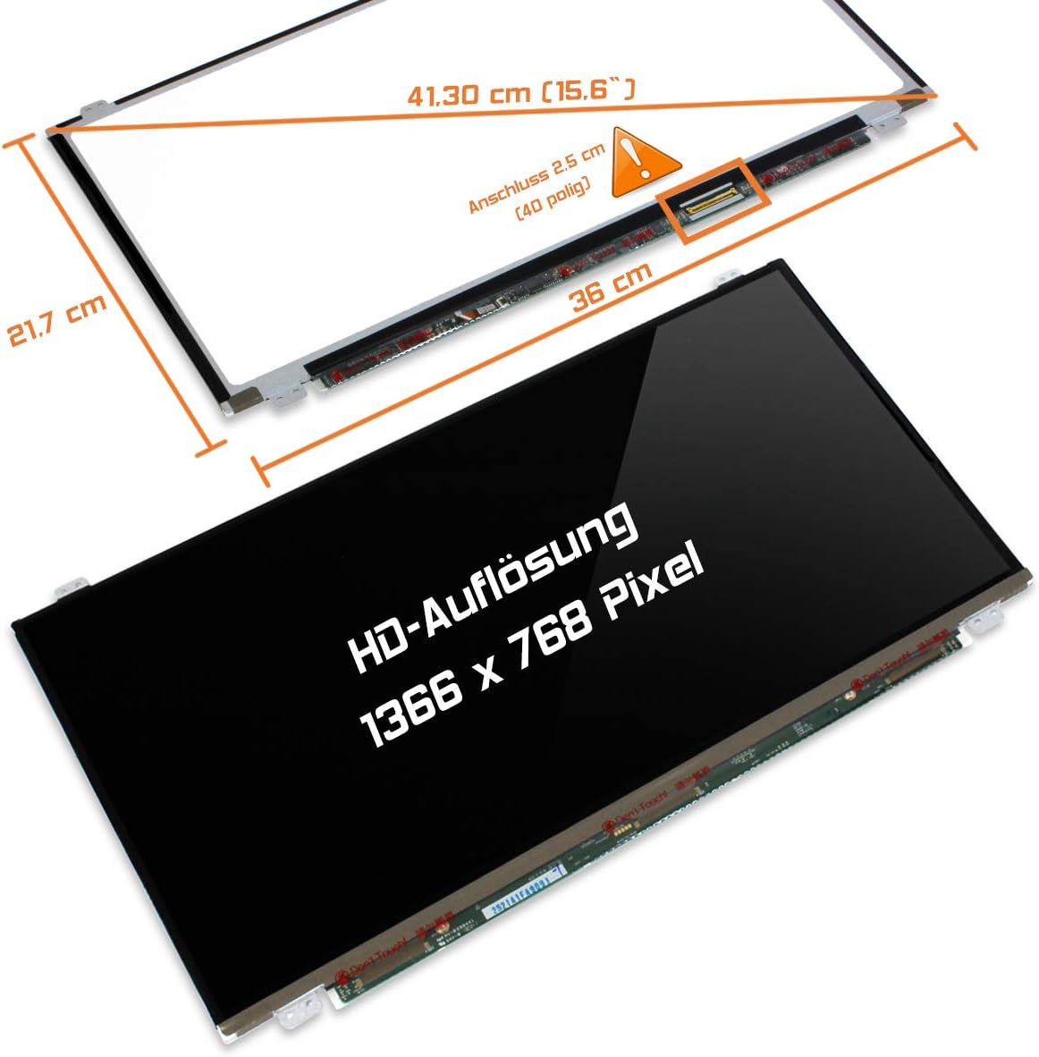 Wikiparts New 15 6 Slim Led Lcd Screen Replacement Amazon Co Uk Electronics