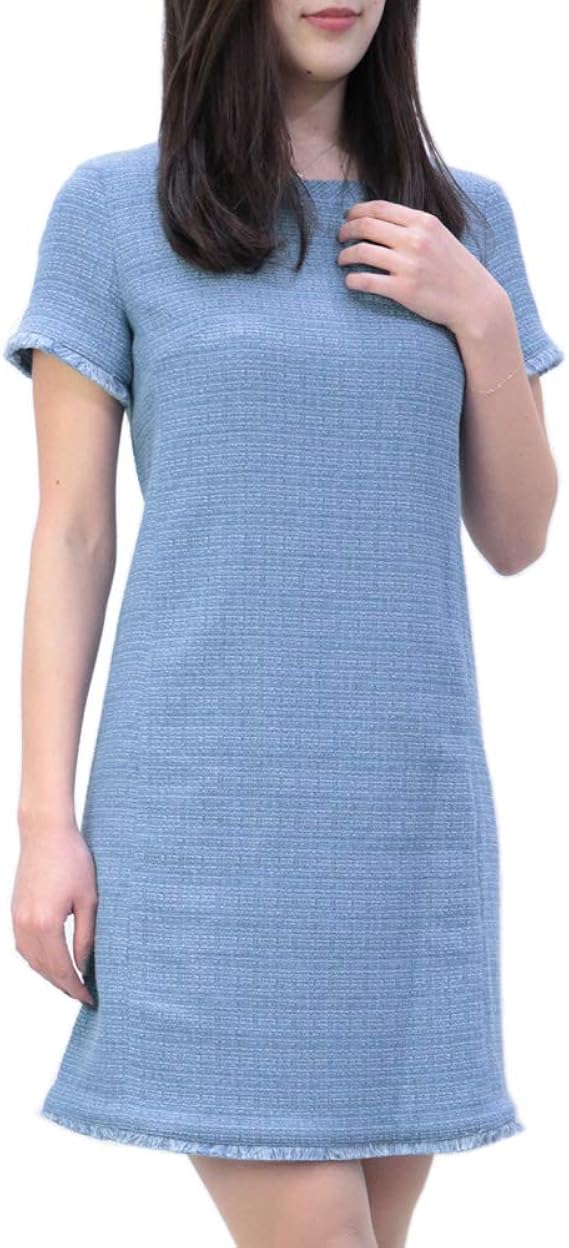 Amazon マックスマーラ Maxmara Weekend 半袖 ワンピース ライトブルー Zurigo Lbl 003 並行輸入品 ワンピース チュニック 通販