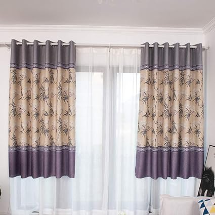 Amazon Com Dezirzjjx 2 Pcs Window Curtains Sheer Curtain 1pair
