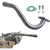 QASKEHKT Exhaust Header Pipe for Predator 196/212cc GX160/GX200 Go Kart | Performance exhaust header pipe fits Predator 196cc/212cc Improves exhaust flow and engine power.