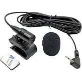 SCREENTRONICS 2.5mm Plug Microphone Compatible Replacement for Pioneer AVH, AVIC, FH, DEH, DMH, SPH, MVH, MXTX Series Head Unit Receiver &ndash; External Mic for Clear Audio and Hands-Free Communication