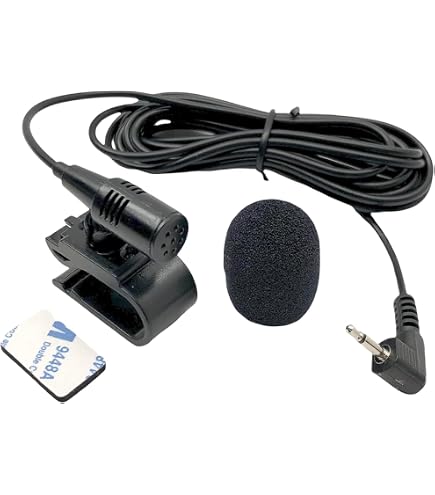 3.5mm Microphone Mic Handsfree Dash Car Stereo Receiver Compatible