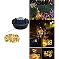 Solar Lights Replacement Top Parts for Outdoor Solar Watering Can Hanging Lanterns with 90 LED String Lithgs Detachable Connector (Warm White ) (1PCS 7cm/2.76INCH)