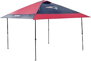 Logo Brands NFL 12x12 Solo Up Canopy - 144 Square Feet of Shade – One-Person Easy Setup, UV-50 Protection, Rolling Storage Bag – Perfect Tent for Tailgates and Outdoor Events