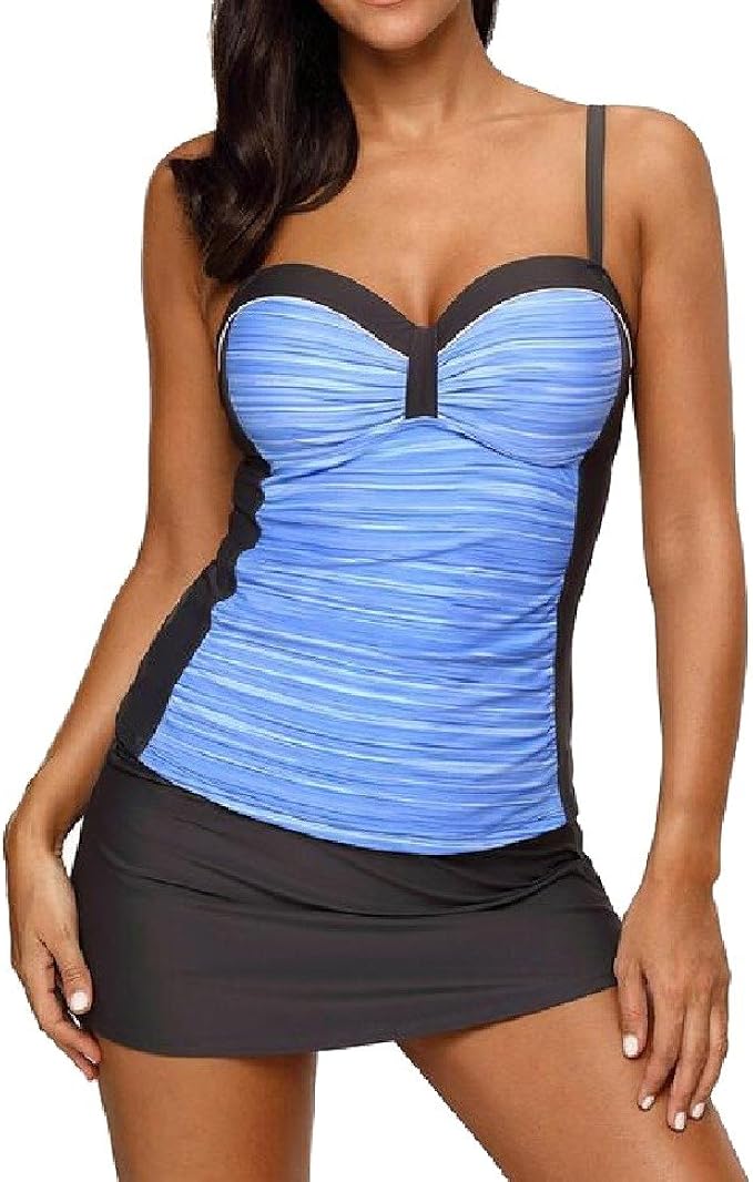 Aooword-women clothes Traje de baño bikini camias sin mangas vestido